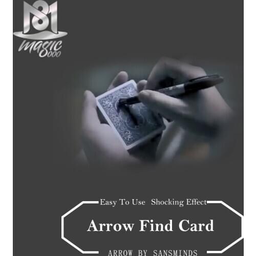 Arrow Find Card Funny Magic Props Visual Feast Close-up Magic Actual Combat Magic Tricks Women Men Classic Toys