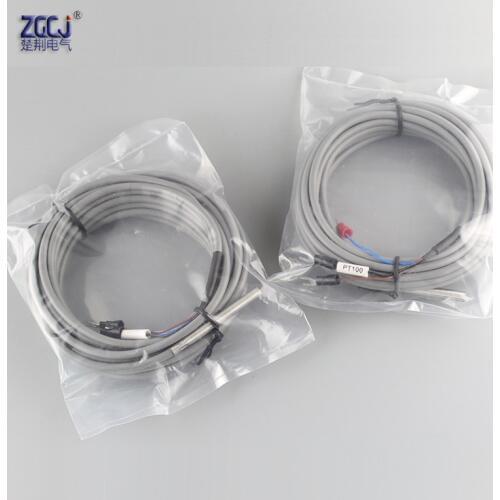 PT100 Temperature Sensor 3 wire -50~300 degree 5m PT100 type temperature probe Thermal resista use with temperature controller