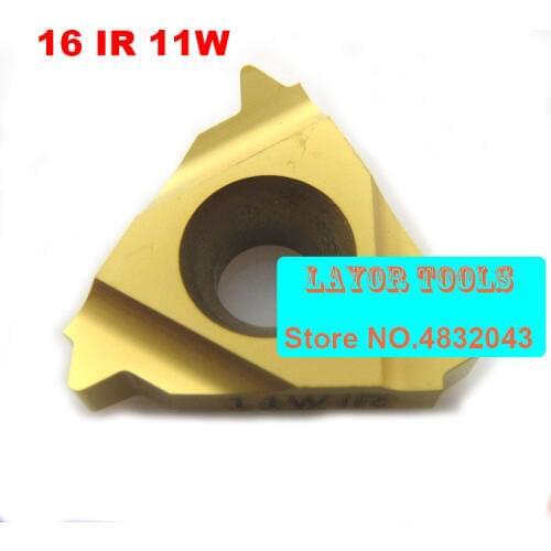 16IR 11 W Carbide Threading Inserts Internal Threading Insert Indexable Lathe Inserts for Threaded Lathe Holder