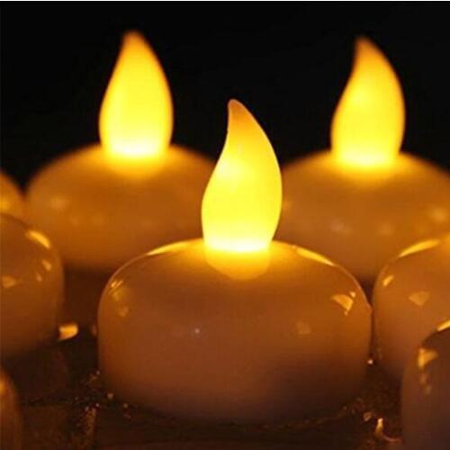 Waterproof LED Floating Tea Light Flameless Candle Wedding Party Home Decoration