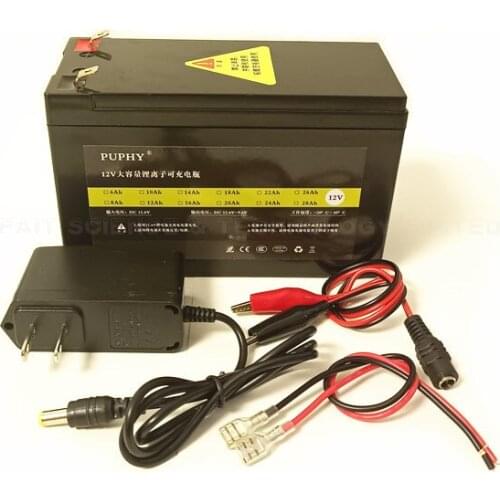 High drain 5C 12V 24AH-6AH Waterproof Lithium ion power battery electric devices bikes kids cars sprayer lights power Source