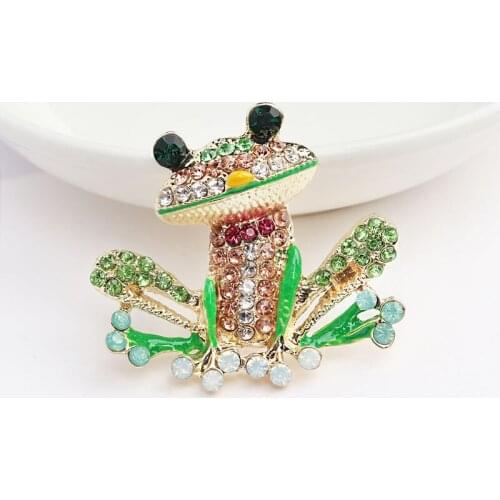 Ladies Brooch Womens Simple Fashion Frog Corsage Sweater Coat Accessories Brooch For Women Animal Party Wedding Brooches Pins