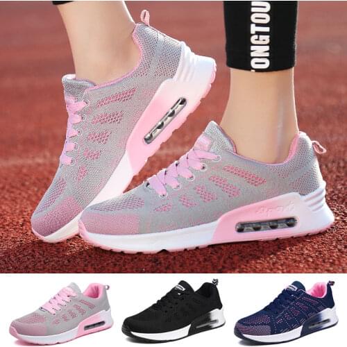 Womens Fashion Air Cushion Sports Shoes Comfortable Multi-sports Breathable Mesh Sneakers