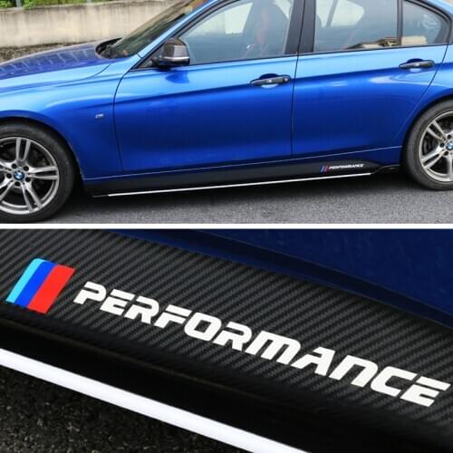 2PCS Car Side Stripe Side Skirt Skirt Sraphic Vinyl Sticker For BMW E90 E92 E93 F20 F21 F30 F31 F32 F33 F34 F15 F10 F11 F02 G30