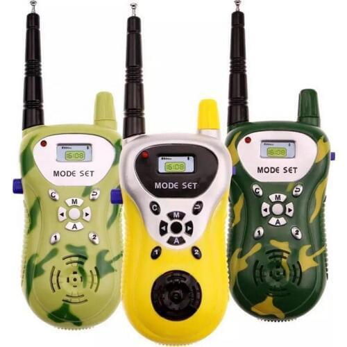 2PCS Novelty Walkie Talkie Toys kids Children Simulation Intercom Camouflage Military Style Outdoor