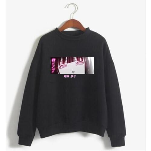 2021 Funny Anime Kakegurui Sweatshirt Yumeko Jabami Eyes Printed Men/women Hoodie Long Sleeve Sweatshirt