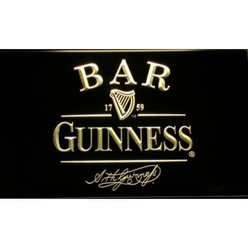 427 BAR Guinness Beer LED Neon Light Signs with On/Off Switch 20+ Colors 5 Sizes to choose