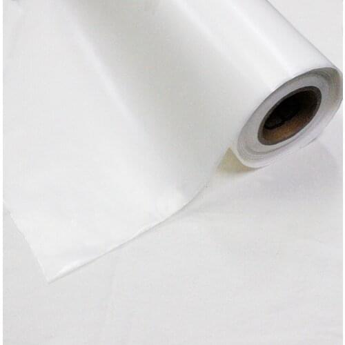 5meters 48cm width White PVC Heat Transfer Film Warning Tape Fabric Patches Diy Film Iron on Transfer Patches Film PT8