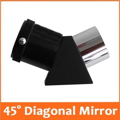 45 degree 1.25inches Erecting Prism Astronomical Telescope Eyepiece Zenith Diagonal Reflect Mirror