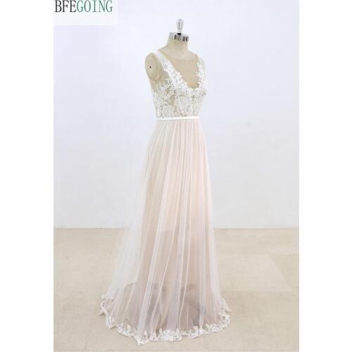 BFEGOING Long Wedding Dresses