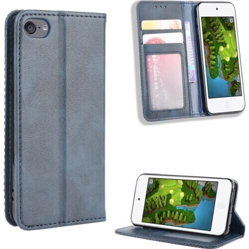 For Ipod touch 7 Case ipod touch 6 touch 5 Wallet Flip Style Vintage Leather Phone Cover For ipod touch5/6/7 With Photo Frame