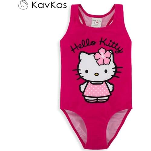 KavKas Kids Girl Swimming Wear Cartoon Printing Swimsuit Children Summer Diving Suit Surfing Купальники и плавки
