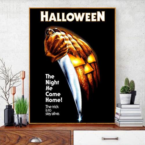 Halloween Movie Poster 1978 Vintage Style Halloween Film Print Canvas Painting Festival Decoration