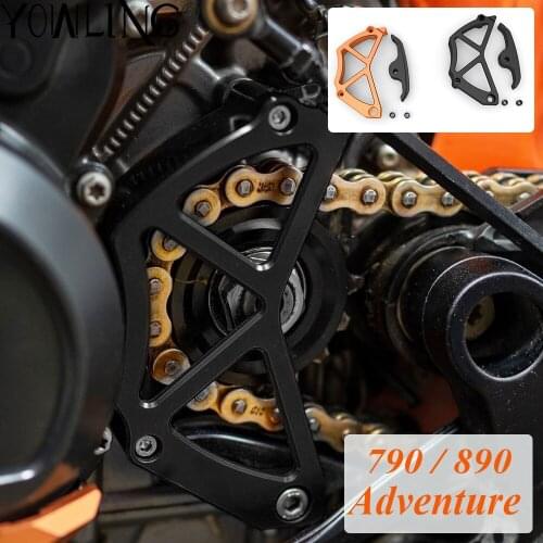 Motorcycle Front Sprocket Cover Protector Chain Guaud Cover For 790 890 Adventure S R 790ADV 890ADV 790 890 2018 2019 2020 2021