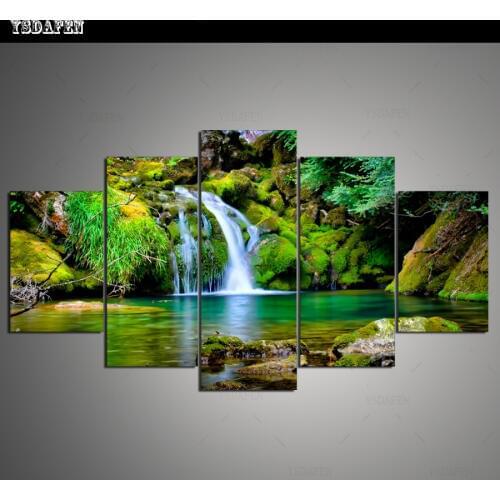 Op de muur HD print olieverf Film modulaire foto Scenery poster kind room decor woondecoratie 5 stks canvas art z279