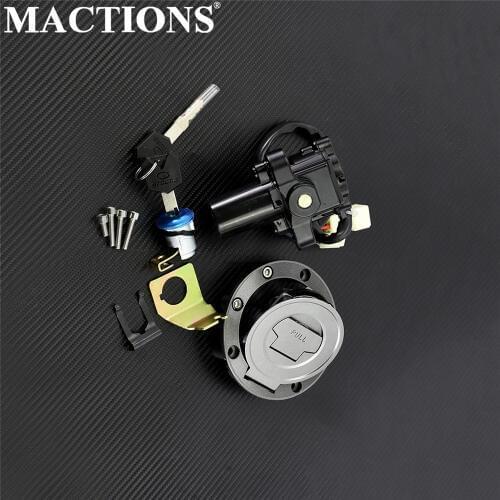 Motorcycle Ignition Switch Lock Fuel Gas Cap Key For Yamaha FJR1300 2001-2009 2010 For Yamaha YZF R6 2004 2006-2010 2011