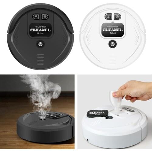 Robot Vacuum Cleaner Diffuser Humidifier Floor Cleaning USB Charging UV Disinfection Intelligent Floor Carpet Cleaning Machine