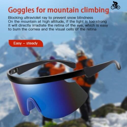 New Fashion Cycling Sunglasses Protect Against The Wind UV400 Big Frame Conjoined Sunglasses Men And Women Sunglasses Eyewear