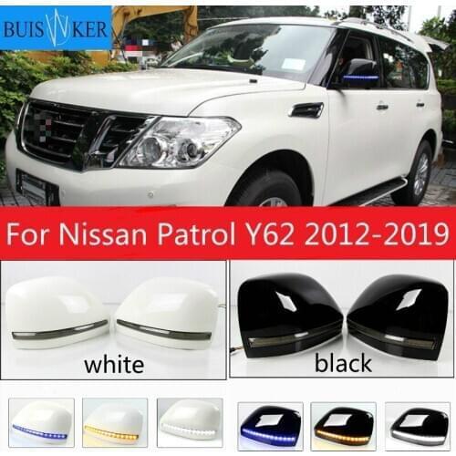 LED For Nissan Patrol Y62 2012-2019 modified rearview mirror housing LED turn signal conversion special