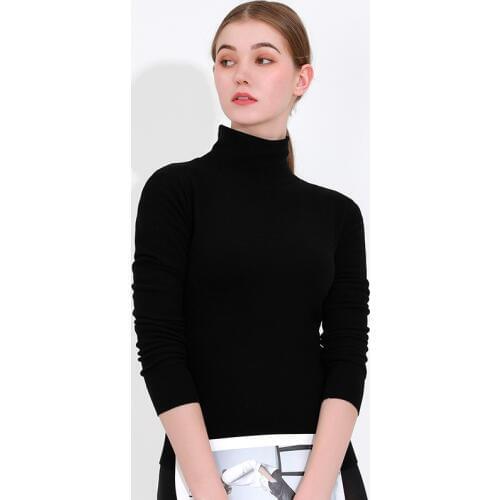 Sanderala Thermal Top Woman Underwear Winter Warm Thick Velvet Top Sleeves High Collar Fleece Comfortable Female Soft Shirt