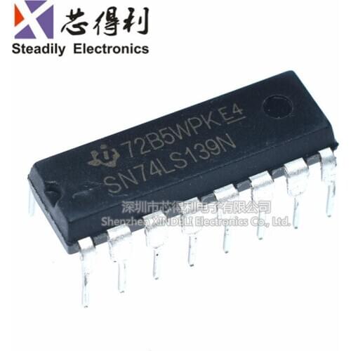 10pcs/lot New 74ls139 Hd74ls139p Sn74ls139n Dip-16 Logic Circuit