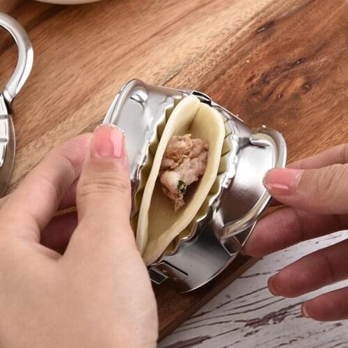 2 Piece Stainless Steel Dumpling Machine Set Pie Wonton Kitchen Pastry Tool Noodle Cutter Dumpling Mold Kitchen Accessories