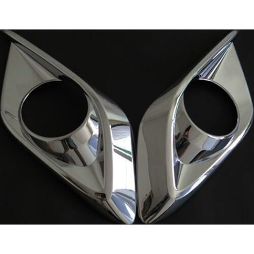 2pcs ABS Chrome Front Fog light Lamp Cover Trim For Mazda 3/AXELA 2014 2015 2016