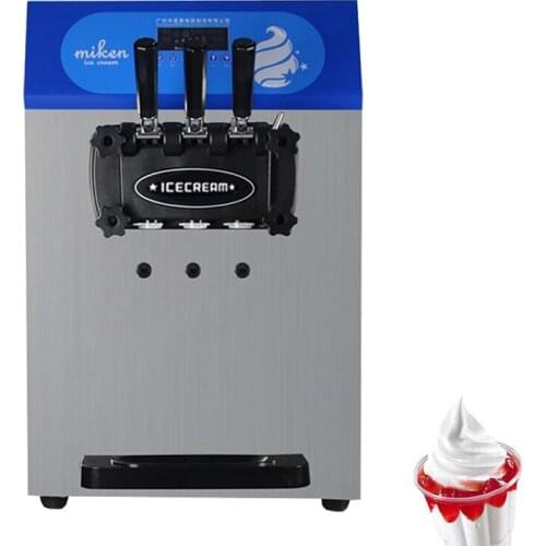 Soft Serve Ice Cream Machine Electric LCD Panel Ice Cream Maker Machine Vending 1800W