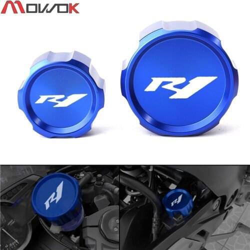 For YAMAHA YZFR1 YZF-R1 YZF R1 2000-2020 2019 Motorcycle Accessories Front Brake Clutch Fluid Reservoir Cover Cap