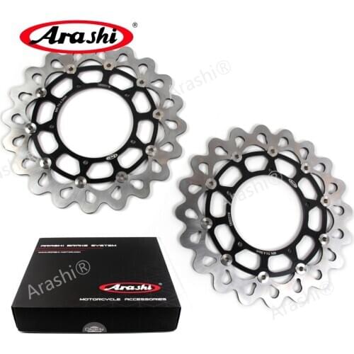 Arashi 2PCS For YAMAHA FZ1 FAZER 1000 2006-2012 CNC floating Front Brake Disc Brake Rotors 2006 2007 2008 2009 2010 2011 2012