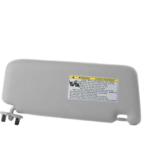 Car Left Passenger Side Sun Visor 74320-06800-B0 Assembly Replacement for Toyota Camry 2007-2011 Gray High Performance