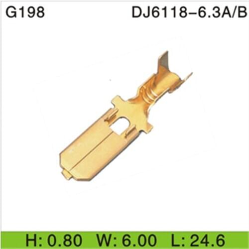 Free shipping 1000pcs Car Electronics & Motorcycle Accessories & Parts G198 male terminal connector