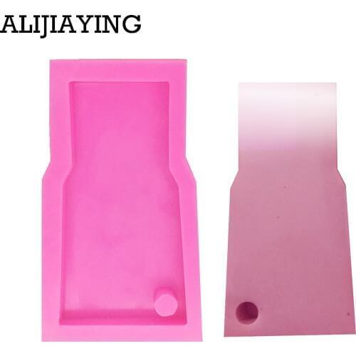 DY0053 DIY shiny water glass shape silicone tumbler mold Silicone key ring mold Silicone Tumbler Mold for Key Chain