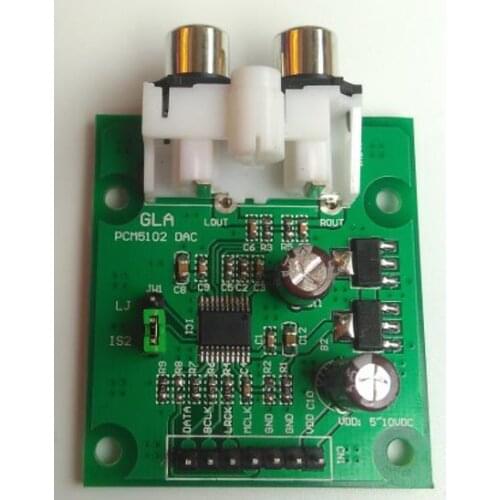 I2S DAC Decoder Module Red Core Player Pcm5102 Chip