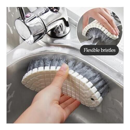 Kitchen Cleaning Tool Cleaning Brush Household Flexible Pool Brush Bathtub Tile Brush Glass Wall Cleaning Bathroom Sponge Brush