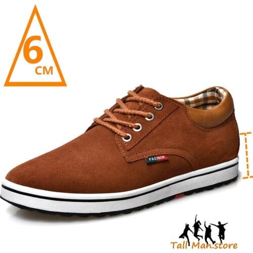 Heightening Shoes Elevator Shoes Height Increase Shoes Men Height Increase Insole 6CM Men Sneakers Sport Black Shoes