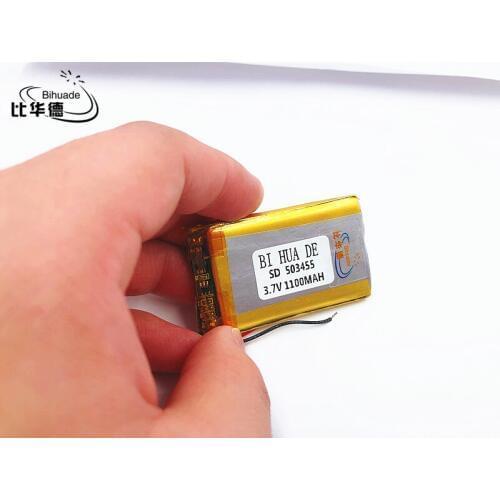 Li-Po 3.7V 1100mAh 503455 Lithium Polymer Li-Po li ion Rechargeable Battery cells For Mp3 MP4 MP5 GPS