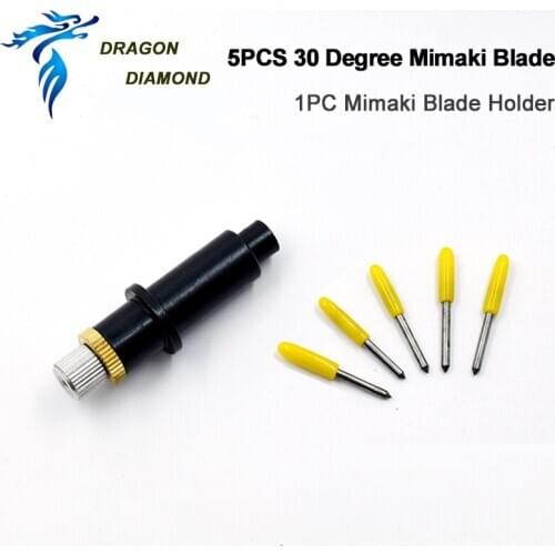 Vinyl Plotter Machine 1pcs Mimaki blade holder and 5 pcs 30degree Vinyl Sticker Cutter machine Mimaki cutting Plotter Blades