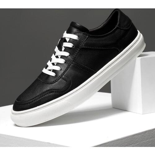 Fashion Sneakers Men Shoes Genuine Leather Casual Shoe