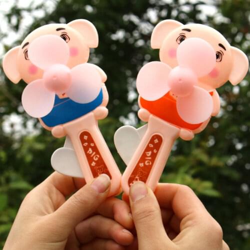 Sheep Cartoon Hand Pressure Children Small Fans Hold Pressure Childrens Interesting Manual Fan Gift Advertisement Auricular