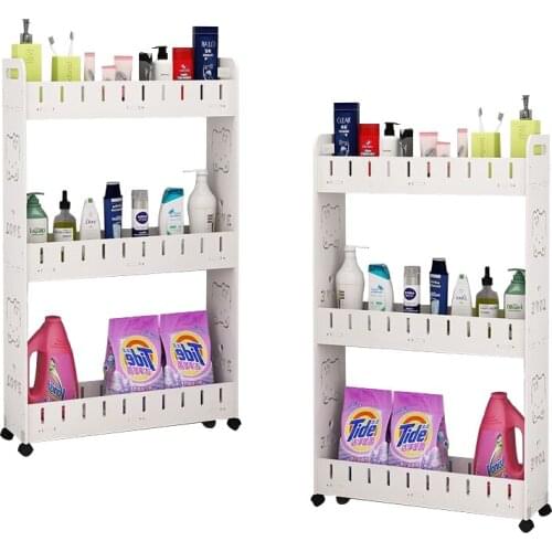 Bathroom shelf floor bathroom storage cabinet quilted refrigerator kitchen bathroom gap toilet side cabinet