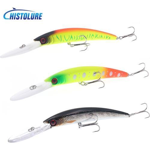 NEW Minnow Fishing Lure 110mm 16g Hard Bait Long Lips wobblers Minnow Crankbait Bass Pike Artificial Baits Fishing Tackle