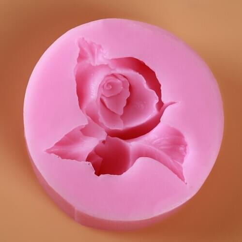 Cake Baking Mold 3D Mini Rose Flower Silicone Soap Mold DIY Candle Decorating Tools Sweet Candy Chocolate Mould