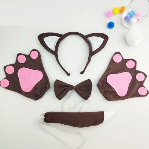 Adult Girls Boy Fashion Anime Fox Plush Ears Headbands Sexy Hairband Party Headwear Halloween Christmas New Year Gift Purim