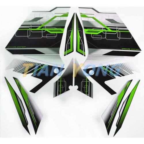 Grey and black silkscreen decal Motorcycle body cover Protect decorative Sticker Fairing kit for Kawasaki Ninja300 2013 2014