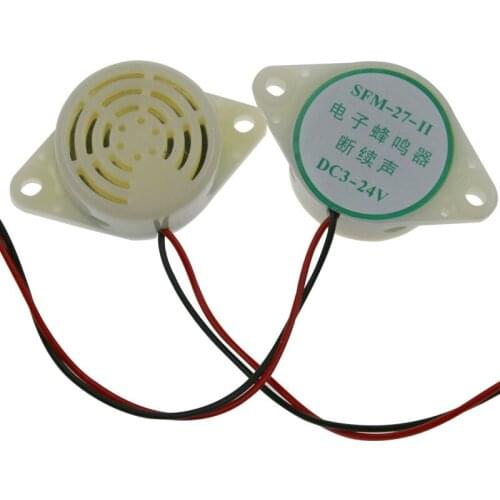 SFM-27II DC3-24V 30*15mm Active high DB buzzer Intermittent acoustic piezoelectricity