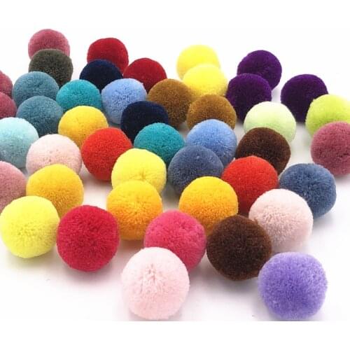 70Pcs/Bag 25mm Cashmere Pompom Ball DIY Wedding Home Velvet Ball Crafts Clothing Jewelry Scarf Wedding Sewing Accessories