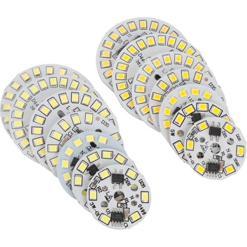 LED Bulb Lamp AC220V Input Smart IC LED Bean LED Chip For Bulb Light SMD 15W 12W 9W 7W 5W 3W Light Chip Warm White