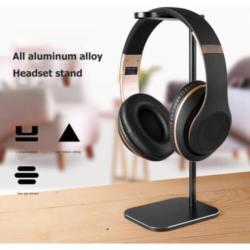 Universal Headphone Stand Aluminum Alloy Gaming Headset Support Holder Earphone Hanger Bracket Desk Display Holder Stand Rack