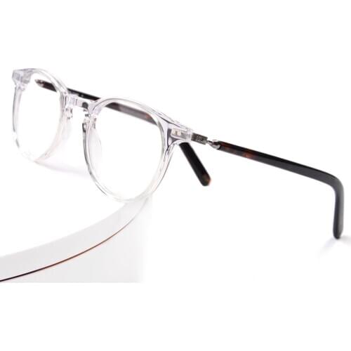 Handmade Acetate Myopia Glasses Frame Vintage Retro Round Eyewear Circle Glasses Women Clear Transparent Korean Glasses Black